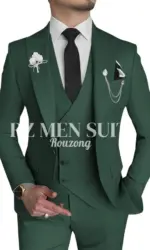 Men's 3 Piece Slim Fit Suits Double Breasted Suit Men Formal Suit for Wedding Prom Dinner Party traje de hombre elegante