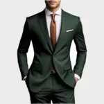 2026 New Luxury Elegant Men's Suits 2 Piece Set Fashion Korean Casual Slim Fit Social Groom Wedding Tuxedo