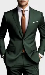 2026 New Luxury Elegant Men's Suits 2 Piece Set Fashion Korean Casual Slim Fit Social Groom Wedding Tuxedo