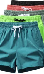 Gym Shorts Mens Sports Sweatpants Pockets Gym Casual Shorts Basic Lightweight Pants Running Jogging Beach Shorts Men Swimwear