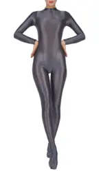 Women Full Body Jumpsuit Sports Gym Yoga Tights Bodysuit Long Sleeve Footed One Piece Solid Color Jumpsuit Body Shape Sportwear