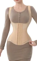 MiiOW U-shaped Waist Trainer Corset Women Shaper Waist Trainer Steel Bone Abdomen Beautiful Back Belt Women's Tank Top Shapewear