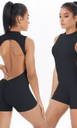 Women Gym Suits Women Scrunch Whole Suit Push Up Sports Suit Women Fitness Suit with Zipper Training Clothes One Piece