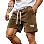 2026 New Summer Men Corduroy Cargo Shorts Thin Quick Dry Solid Color Casual Sports Jogger Shorts Loose 5 Points Above Knee Pants