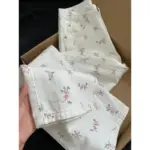 Women's Luxury Vintage Ditsy Floral Straight Jeans Lightweight Loose High Waist Hip-Hiding Slimming Casual Wide-Leg Pants