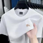 Luxury brand short sleeve T-shirt new comfort breathable cotton men's high-end Paul embroidery design business round neck top