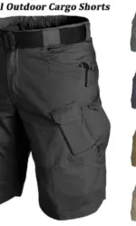 Outdoor Cargo Military Men Tactical Shorts for Summer Waterproof Urban Shorts Trekking Camp Pants Multi Pocket Plus Size Hiking