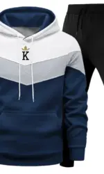 Autumn Winter Men Tracksuits Sets Long Sleeve Hoodie+Jogging Trousers Two Piece Fitness Running Suits Sportswear Casual Clothing