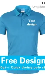 Summer Fashion Men And Women Short Sleeve Polo Custom Printing Logo Casual Lapel Shirt Embroidery Pattern Quick Dry Top Design
