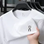 High-quality Minimalist Pure Cotton Short-sleeved T-shirt for Men, Summer New Style, Versatile Half-sleeve