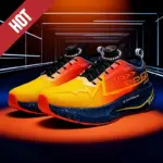 Fluorescence Running Shoes Carbon Board Marathon Men Sports Breathable Lightweight Women's Comfortable Athletic Sneakers Casual