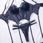 Sexy Set Womens Underwear Exotic Emotional Bra Set Embroidered Print Brassiere Lingerie Set Women's Set Push Up Thin Bralette