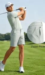 2026 Men's Cargo Trendy Shorts Casual Elegant Golf Pants, Suit Shorts Work Dress Shorts with Concealed-Type Zipper Side Pockets