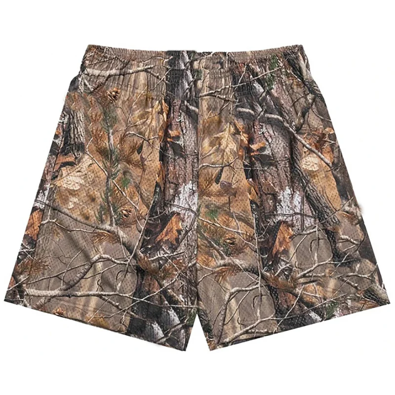 American Trendy Shorts Tree Trunk Graphics Casual Shorts Women Men Oversize Sports Trunks Street Short Pants Hawaii Beach Pants - Image 3