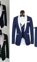 Italian Formal Men Wedding Suits Groom Tuxedo Slim Fit Prom Blazer Hombre High Quality Custom 3 Piece Set Jacket+Vest+Pants