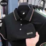 Men's Polo Shirt with Exquisite Embroidery Logo on the Chest in Summer Cool Business and Casual Style Comfortable Breathability