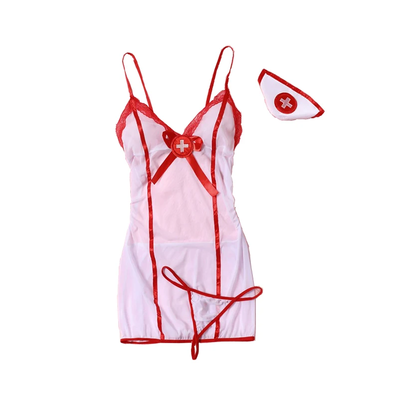 Sexy Lingerie Set Erotic Underwear Set Transparent Porno Lace Sexy Bra And Panty Garter Set Costumes Sexy Hot Erotic Nurse Set