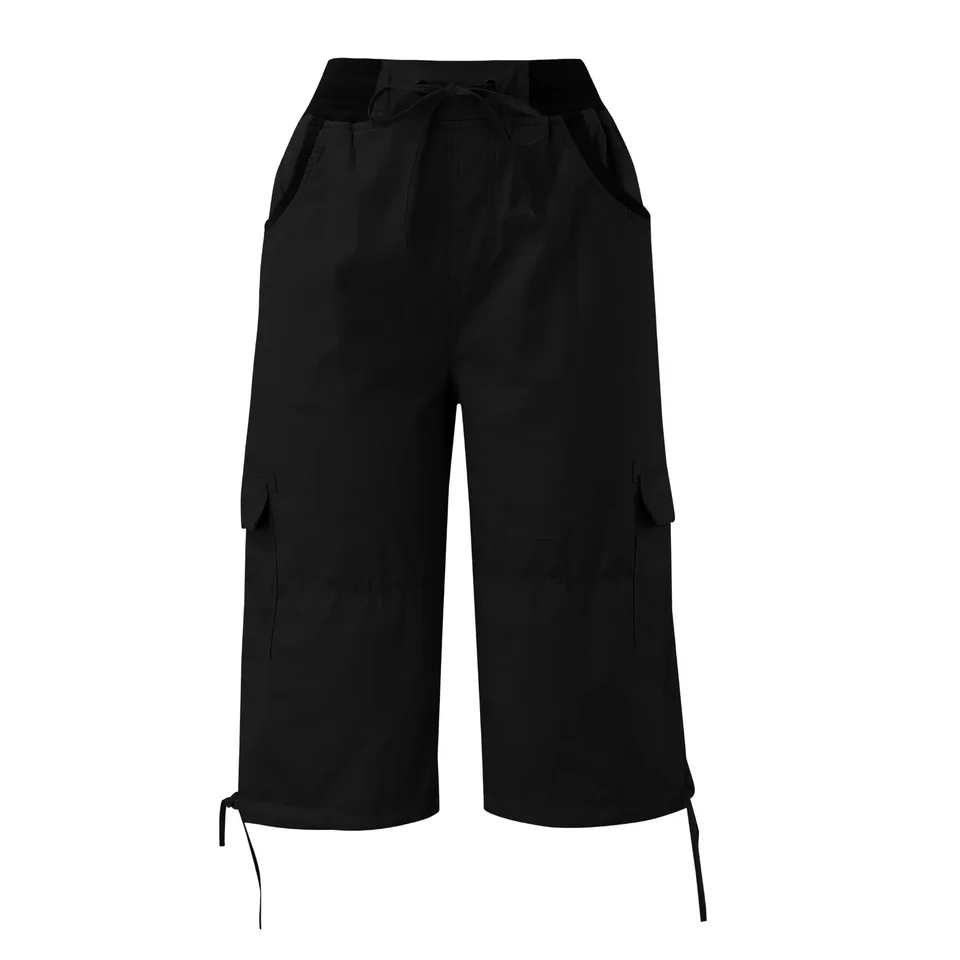 Multi Pocket Trousers Outdoor Y2k Cargo Pants Women Streetwear Sports Cropped Pants Overalls Thin Loose Cargo Shorts Pantalones - Image 5