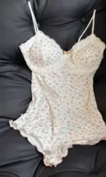 Women Sexy Floral Print Bodysuit Lace Trim Sleeveless Slim Fit Leotard Summer Jumpsuit Romper Sexy Underwear Nightwear Lingerie
