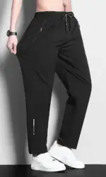 Men's Casual Pants, Men's Trousers, Men's Sports Pants, Thin Jogging Pants, Fashionable Print, Suitable for Daily and Casual Wear, Lightweight, Suitable for Gifting during Holidays