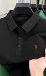 2026 Men's premium summer polo shirt, quick drying, breathable, casual, business fashion, sports, short sleeved, men's clothing