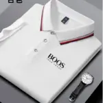 Embroidered New Men's Business Casual Short Sleeved Polo Shirt, Fashionable, Breathable, Comfortable and Versatile Top