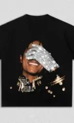 Summer Men's MJ Michael Jackson Printed 100%CottonNeutral O-Neck Short Sleeve Men's and Women's Fashion Hip Hop T-shirt Fan Gift