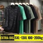 13XL Big Size Men's Polo Shirts Short Sleeve Summer Tee Tops Male Extra Plus Large Loose Ice Silk 12XL 11XL 6XL 7XL 8XL 9XL 10XL