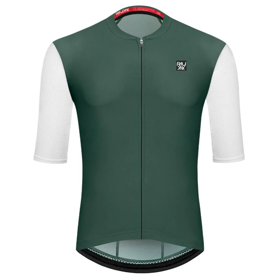 Raudax men's Short Sleeve Cycling Clothing Ropa Ciclismo Summer Cycling Jersey Triathlon Bike Jersey Uniform Cycling Kit