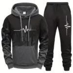 Autumn Winter High Quality Men's Tracksuit Casual Jogging Men Versatile Sweatshirts Sweatpants Fashion Daily Sports Hoodies Set