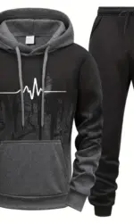 Autumn Winter High Quality Men's Tracksuit Casual Jogging Men Versatile Sweatshirts Sweatpants Fashion Daily Sports Hoodies Set