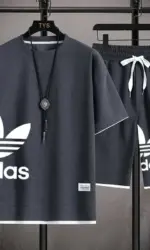 Summer 2025 New Men's pullover sportswear Set, fashionable basketball men's casual short-sleeved T-shirt + shorts two-piece set