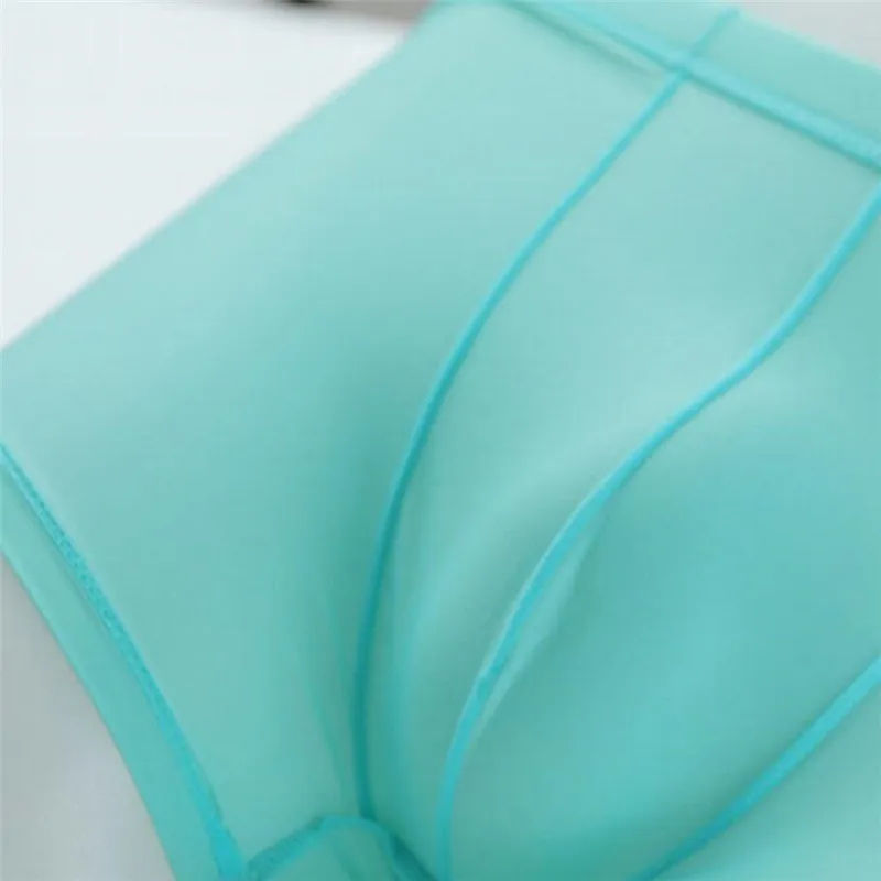 1/2 Pcs Ultra Thin Ice Silk Men Boxers Solid Color Quick Drying Low Waist Male Panties Translucent Underwear - Image 6