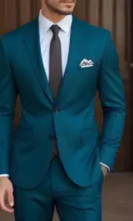 High Quality Solid Color Men Suits Blazer Wedding Groom Outfits Costume Homme Elegant 2 Piece Jacket Pants Male Clothing Terno