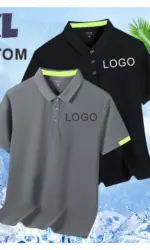 ZXL Quick-drying Sports Polo Shirt Custom Logo Company Brand Design Print Embroidery Breathable Lapel Short Sleeve Polo Shirts