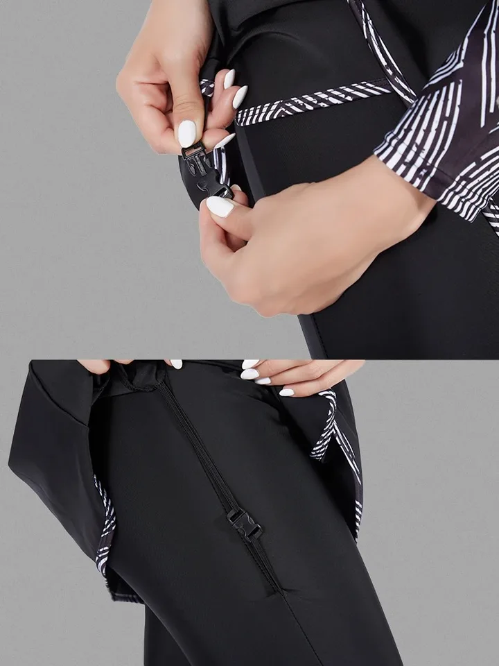 3PCS/Set Muslim Modest Burkini Swimwear Women Long Sleeves Swimsuit Islamic Bathing Suit Swim Hijab Pant, Quick Drying, UPF50+ - Image 6