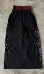 Double Toe Ripped Printed Trousers Functional Tactical Functional Men and Women Advanced Jogging Drawstring Casual Sports Pants