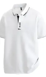Plus Size 7XL 8XL Summer New Elegant Style Mens Polo Shirts Short Sleeve Business Formal Office Shirt Collar Polo Shirts Man