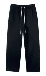 Straight-lined, Cashmere, solid color sweatpants