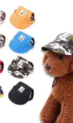 Fashionable Cute Pet Dog Cat Puppy Hat Baseball Visor Hat Puppy Grooming Dress Up Hat Peaked Cap Sunbonnet Outdoor Topee