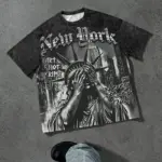 The 2026 summer new men's T-shirt features a casual fashionable comfortable soft and breathable 3D pattern print