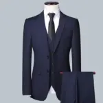 Suit Fashionable Formal Outdoor Gentleman Solid-color Men's Business Wedding Hosting Banquets Casual British Style Fitted Gentle