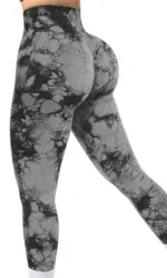 Women's Tie-Dye Seamless Peach Butt High Waist Butt Pants Stretch Fitness Yoga Pants