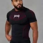 Men new Short sleeve YOUNGLA 2026 Spring Autumn New StyleFitness Clothes Quick Drying Stretch Tight Fitting Clothing T-Shirt
