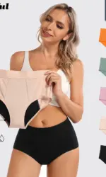 3PCS/Lot Menstrual Panties Woman Very Abundant Flow Menstruation Underwear High Waist Leak Proof Period Panties for Girls Set