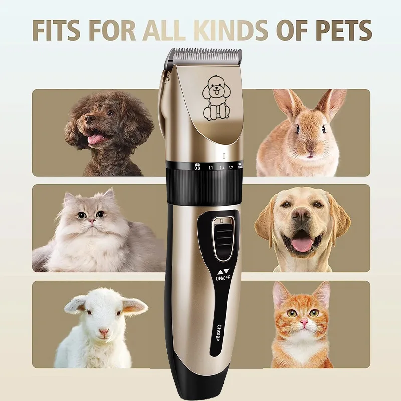 1set Pet Hair Clipper Haircut Trimmer Shaver Set for Rabbit Cat Dog Puppy Grooming Clipper Cutter Pet Supplies Electric Scissors - Image 2