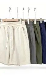 2026 New Men Loose Cargo Shorts With Pockets Fashion Beach Streetwear Sports Casual Shorts Running Short Pants