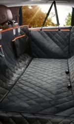 Dog Car Seat Cover for Pets 100% Waterproof Seat Cover Hammock Scratch Proof Nonslip Durable Soft Back Seat Cover for Cars Truck