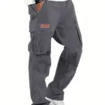 American style high street multi pocket workwear pants for men's new trendy loose straight leg versatile casual long pants