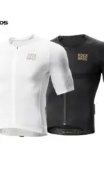 ROCKBROS Summer Cycling Jersey Short Sleeve Shirt Lightweight Reflective High Elastic Breathable Jersey Men MTB Cycling Clothing